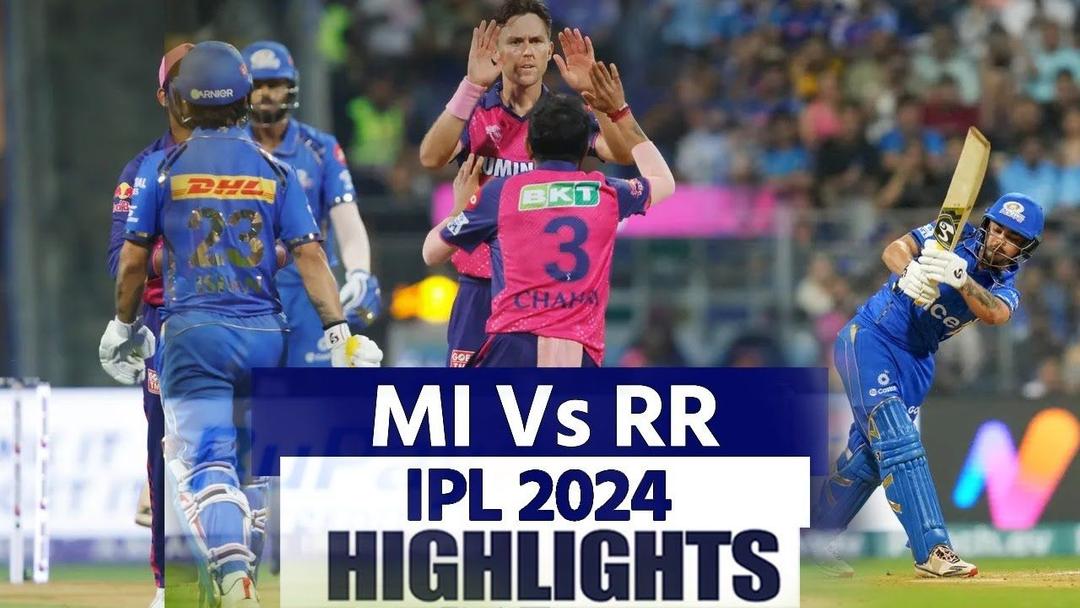 MI vs RR IPL 2024 Highlights