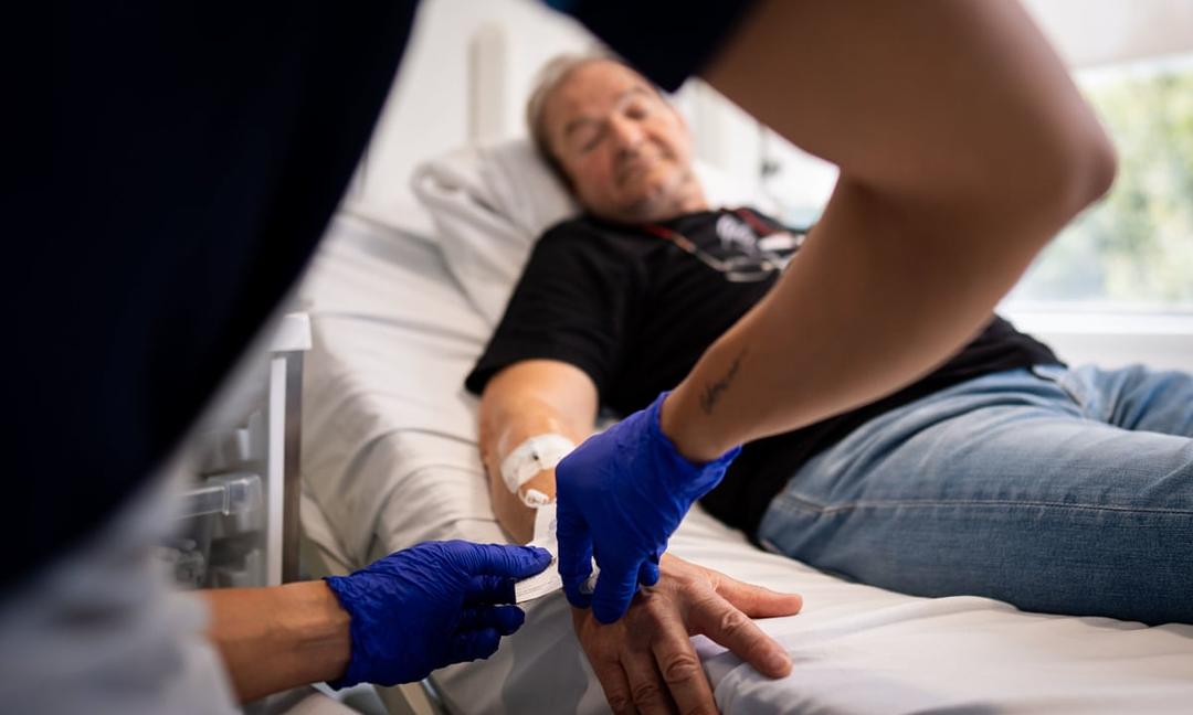 Vaccine injection in a patient