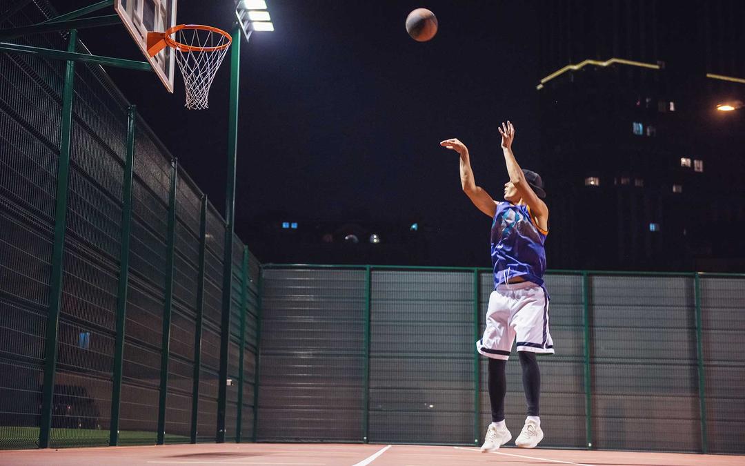 A guy Playing Basketball