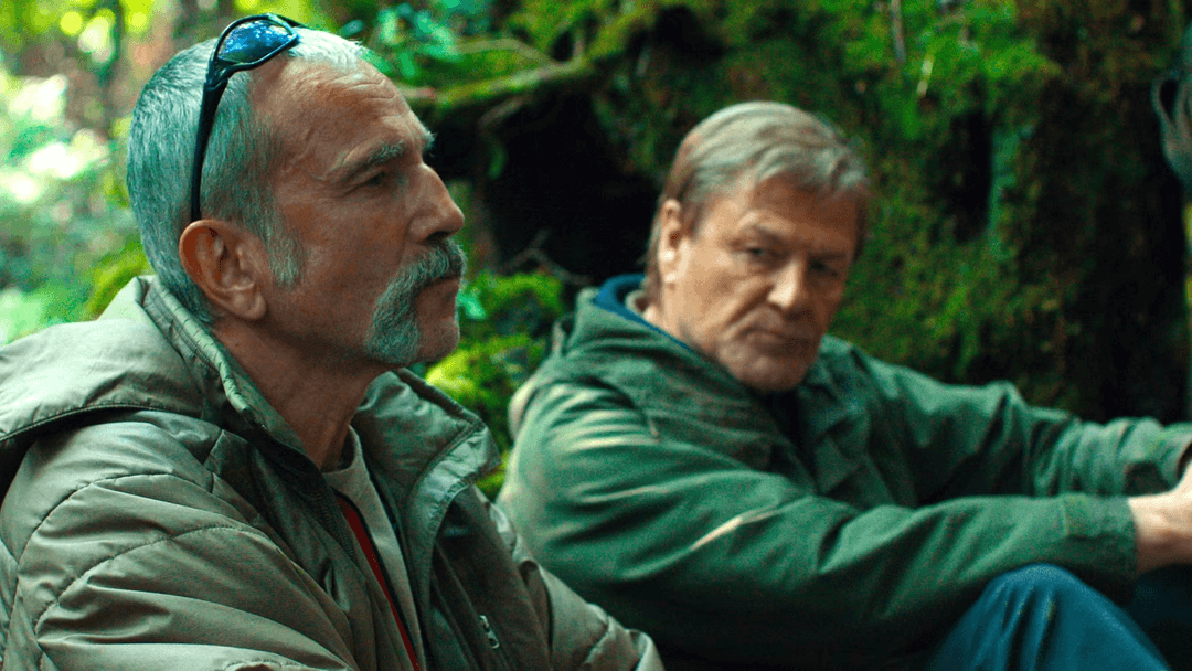 Sean Bean looking at Daniel Day Lewis in Anemone