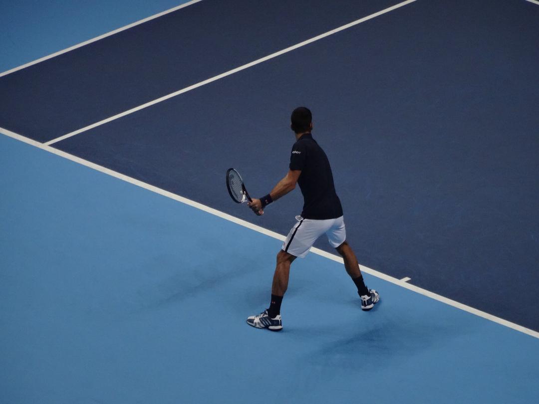 A player on Tennis Court