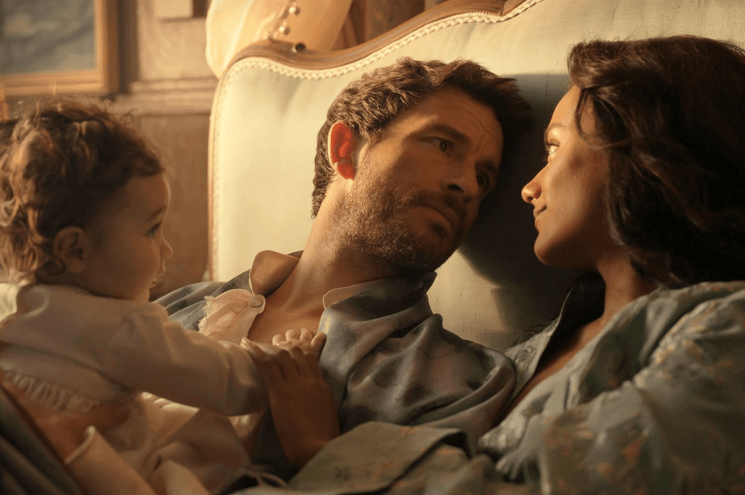 Anthony and Kate with their son Edmund Bridgerton