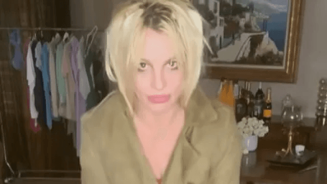 Britney Spears looking into the camera