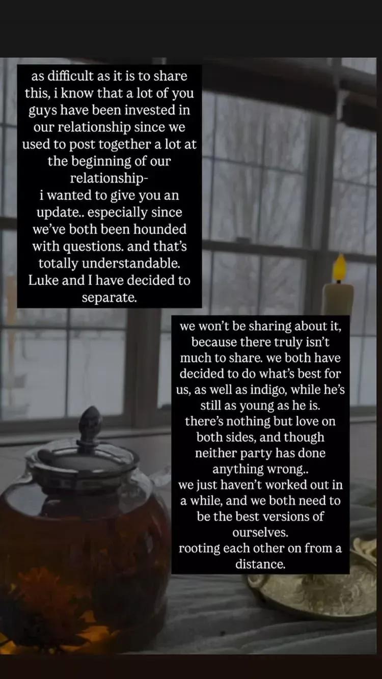 KT Smith Instagram Story Post