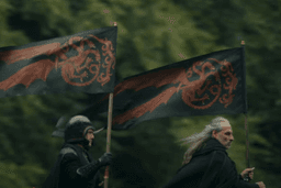 The sigils of House Targaryen in A Knight of the Seven Kingdoms