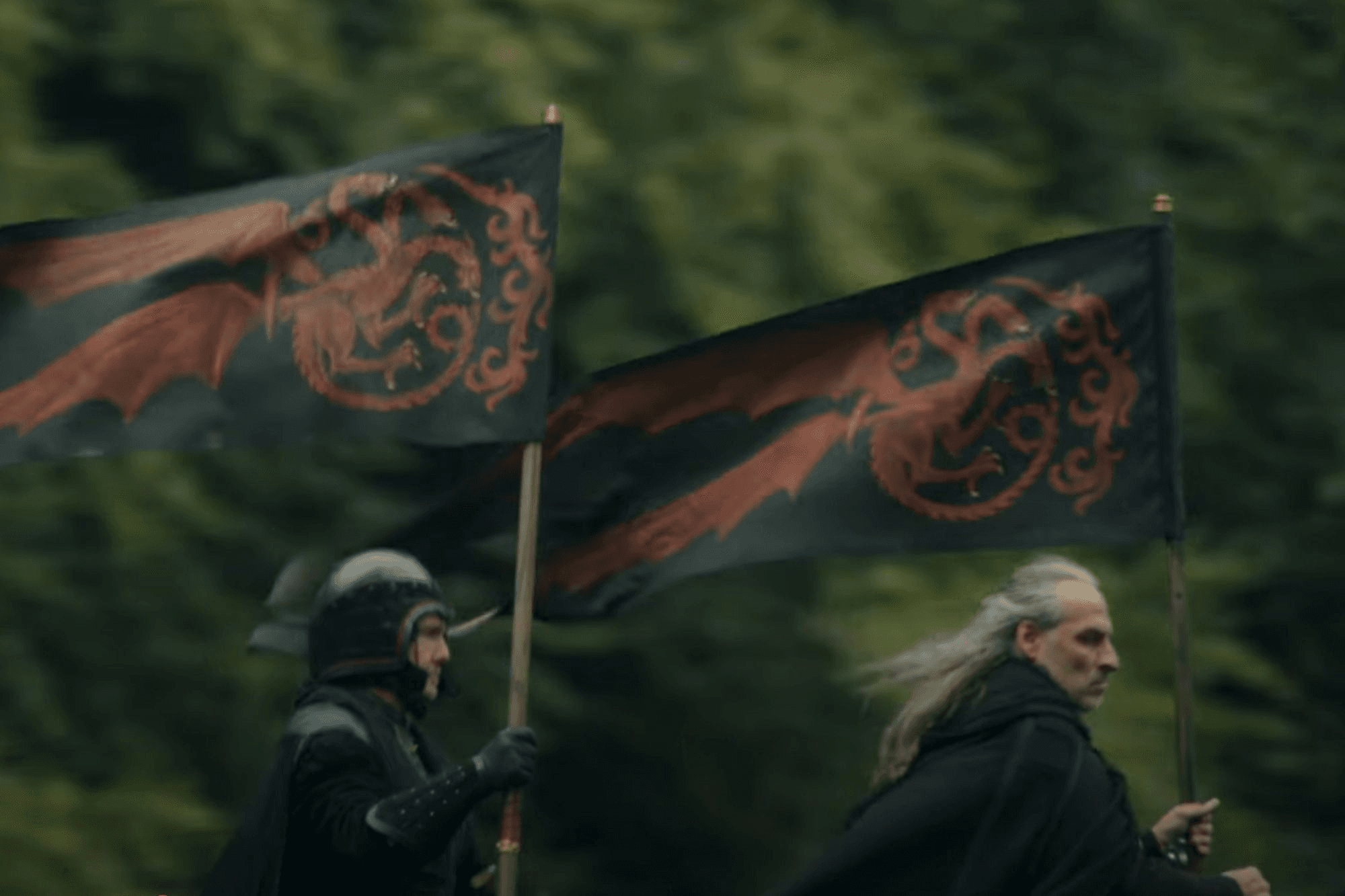 The sigils of House Targaryen in A Knight of the Seven Kingdoms