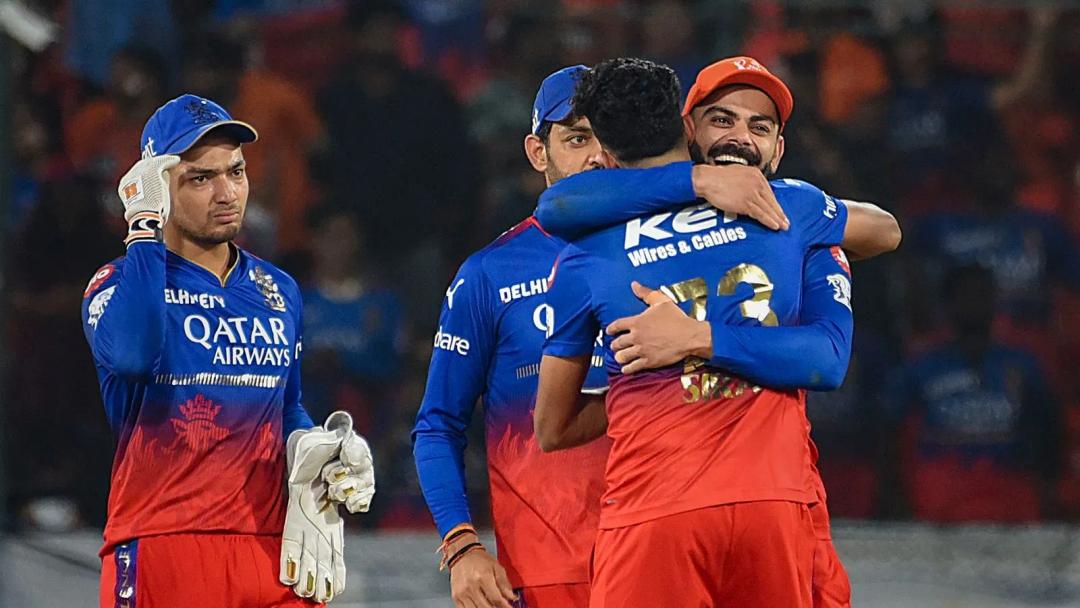 RCB team celebrates