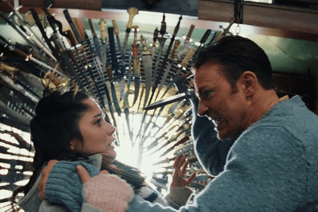 Chris Evans' Ransom about to stab Marta