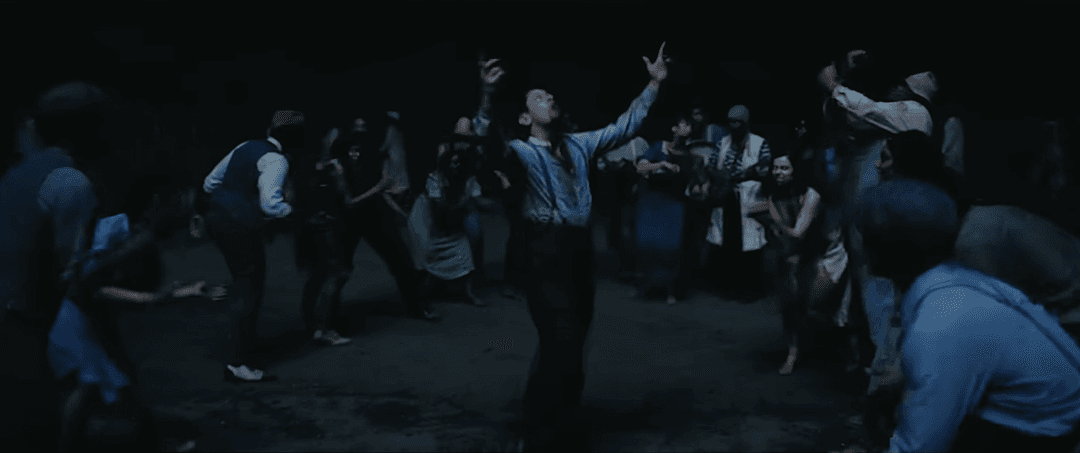The vampires dancing around Remmick